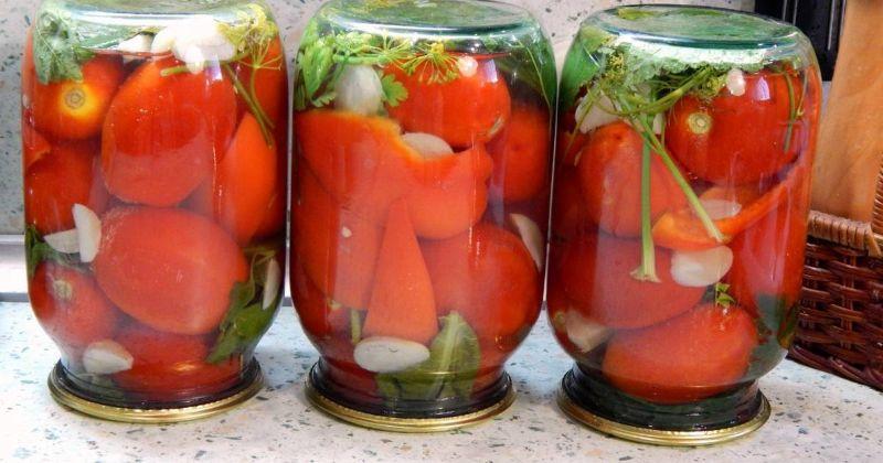 помідори на зиму без оцту