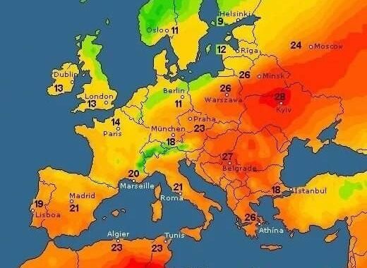 Україна очолила рейтинг найспекотніших країн Європи