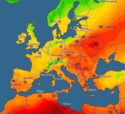 Україна очолила рейтинг найспекотніших країн Європи