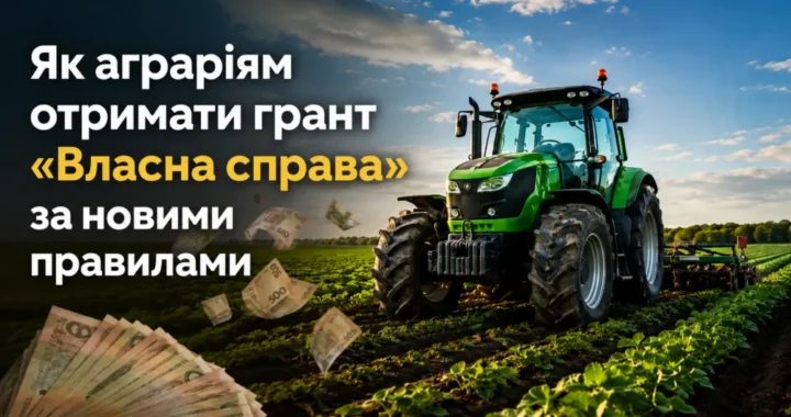 Грант «Власна справа»: нові правила для аграріїв