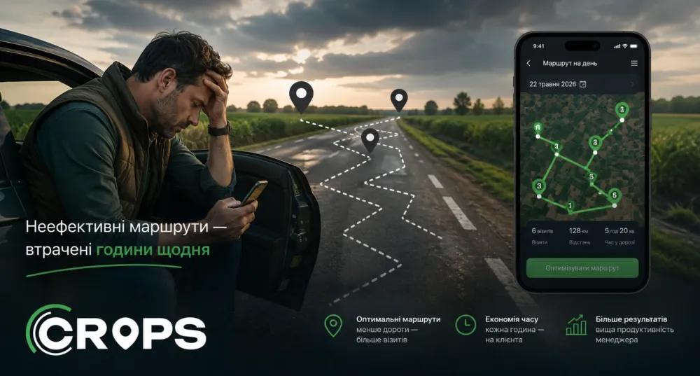 Оптимізація маршрутів агроменеджерів