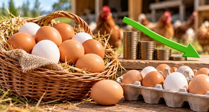 Ціни на курячі яйця в Україні почали знижуватися